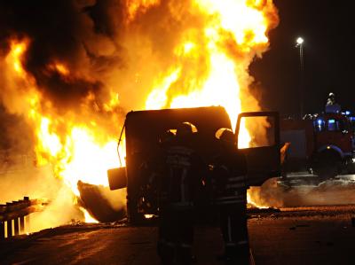 Zwei Menschen verloren bei dem Unfall ihr Leben. Unfallort