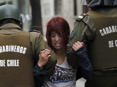 Mindestens 210 Menschen wurden bei Demonstrationen zum Streikende in Chile festgenommen. Ingewahrsamnahme
