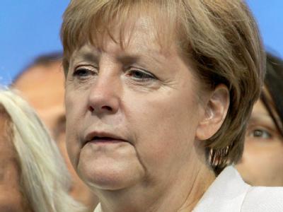 Bundeskanzlerin Angela Merkel (CDU) bei ihrem letzen Wahlkampfauftritt in Mecklenburg-Vorpommern am Freitag. Alle weiteren Termin hat die Kanzlerin abgesagt. Angela Merkel