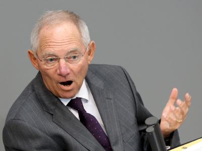 Bundesfinanzminister Schäuble: «Wir brauchen in einer globalisierten Welt eine gemeinsame europäische Währung.» Wolfgang Schäuble