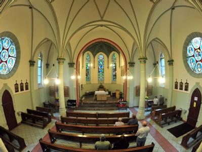 Kapelle des Wallfahrtsortes Etzelsbach in Thüringen: Papst Benedikt XVI. wird den Ort besuchen und dort eine Marienvesper feiern. Etzelsbach