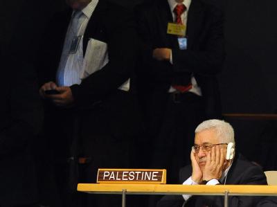 Palästinenserpräsident Mahmude Abbas in der UN-Vollversammlung. Abbas in der UN-Vollversammlung
