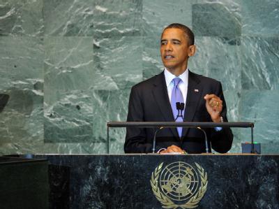 Ein «echter Frieden» könne nur von Israelis und Palästinenser selbst erreicht werden, sagte Obama bei der UN-Generaldebatte in New York. Obama