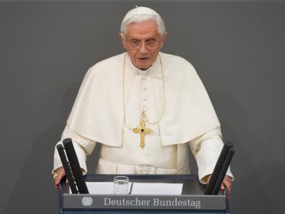 Papst Benedikt XVI. spricht im Bundestag. Papst Benedikt XVI. besucht Deutschland
