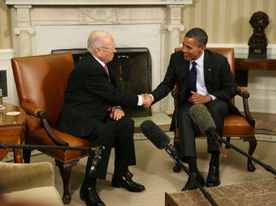 US-Präsident Obama empfängt den tunesischen Premierminister Beji Caid Essebsi im Weißen Haus. Foto: Martin H. Simon Essebsi und Obama