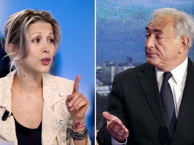 Enttäuschung bei den Anhängern der Autorin Tristane Banon - Aufatmen bei denen von EX-IWF-Chef Strauss-Kahn. Die Ermittlungen gegen DSK wurden eingestellt. Archivfoto: AFP Photo/Francois Guillot/ Joel Saget Tristane Banon und Dominique Strauss-Kahn
