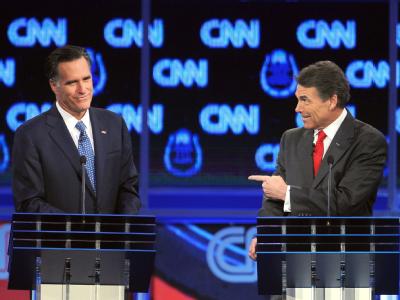 Zu wenig Unterschriften: US-Präsidentschaftsbewerber Rick Perry schaffte es für die parteiinterne Vorwahl am 6. März im Bundesstaat Virginia nicht auf die Wahlzettel. Foto: Michael Nelson/Archiv Perry