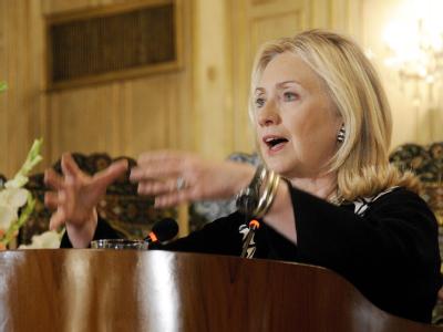 US-Außenministerin Hillary Clinton: «Unsere Unterstützung für eine Zukunft des Iraks als stabile und demokratische Nation bleibt groß.» Foto: T. Mughal Hillary Clinton