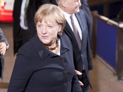 Vor dem nächsten Gipfel am Mittwoch will Kanzlerin Angela Merkel (CDU) ihre verschobene Regierungserklärung abgeben. Foto: Thierry Monasse Angela Merkel