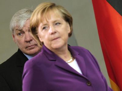 Bundeskanzlerin Angela Merkel (CDU) und DGB-Chef Michael Sommer. Archivfoto: Hannibal Merkel und Sommer