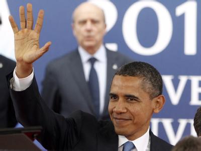 US-Präsident Obama lobt die Rolle von Kanzlerin Merkel bei den Euro-Krisenverhandlungen. Foto: Guillaume Horcajuelo Barack Obama