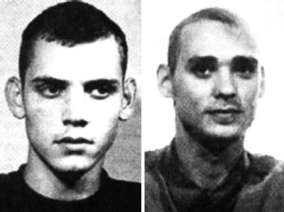 Uwe B. und Uwe M. (Fahndungsfoto der Polizei aus dem Jahre 1998). Foto: Ostthüringer Zeitung Fahndungsfotos