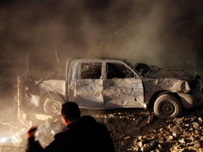 Die israelische Luftwaffe hat erneut Ziele im Gazastreifen angegriffen. Nach Angaben eines Militärsprechers galt der Angriff einem Komplex der radikalislamischen Hamas. Foto: Mohammed Saber Gaza