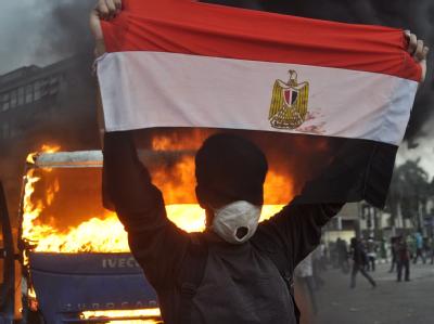 Die Demonstranten in Kairo forderten den Militärrat auf, bis spätestens im kommenden Mai die Macht an Zivilisten zu übergeben. Foto: Ahmed Assadya Protest in Ägypten