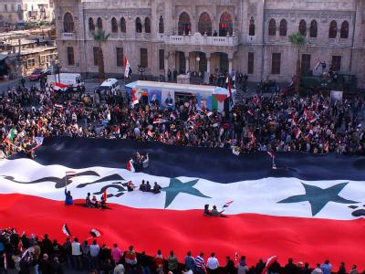 Proteste in Damaskus: Seit Beginn der Unruhen im Frühjahr sollen in Syrien mehr als 4000 Menschen getötet worden sein. Foto: Sana/Archiv Demonstration