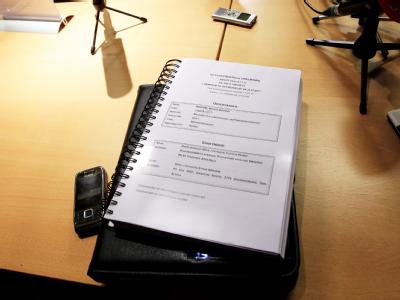 Das psychiatrische Gutachten zu Breivik. Foto: Cornelius Poppe Gutachten zu Anders Behring Breivik