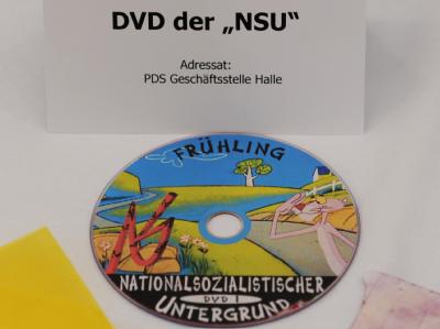 Nach der «DVD 1» der terroristischen Vereinigung «Nationalsozialistischer Untergrund» sind nun weitere Filme gefunden worden. Foto: Franziska Kraufmann/Archiv Neonazi-DVD