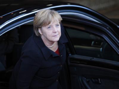 Kanzlerin Merkel lobte den Kompromiss als «sehr gutes Ergebnis». Foto: Olivier Hoslet Angela Merkel