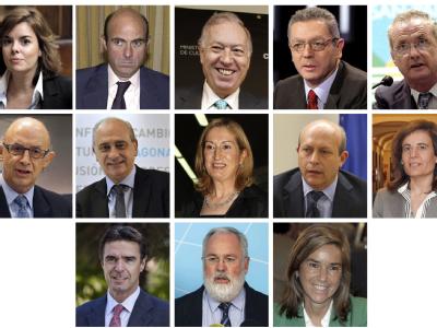 Das neue spanische Kabinett. Spanisches Kabinett