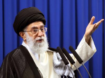 Erhielt eine direkte Warnung aus Washington: Religionsführer Ajatollah Ali Chamenei, oberste Autorität im Iran. Foto: Abedin Taherkenareh/ Archiv Ajatollah Ali Chamenei