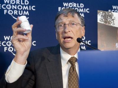 Microsoft-Gründer Bill Gates und seine Frau Melinda spenden für den Kampf gegen Aids, Tuberkulose und Malaria mehr als eine halbe Milliarde Euro. Foto: Laurent Gillieron Bill Gates
