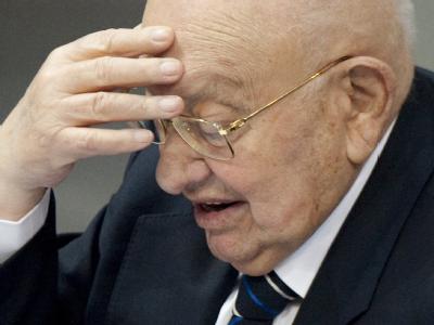 Marcel Reich-Ranicki beim Holocaust-Gedenktag. Foto: Sebastian Kahnert Marcel Reich-Ranicki