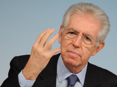 Italiens Regierungschef Monti. Für Defizitsünder brechen harte Zeiten an. Foto: Ettore Ferrari/Archiv Mario Monti