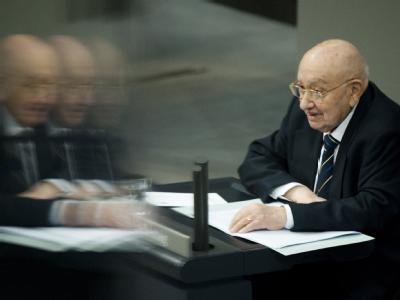 Reich-Ranicki war ganz offensichtlich gesundheitlich angeschlagen. Foto: Sebastian Kahnert Eindringlich
