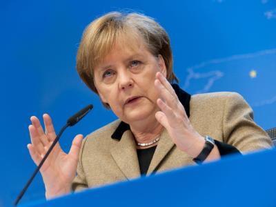 Bundeskanzlerin Angela Merkel bei einer Pressekonferenz nach dem Ende des EU-Gipfel in Brüssel. Foto: Felix Kindermann Angela Merkel