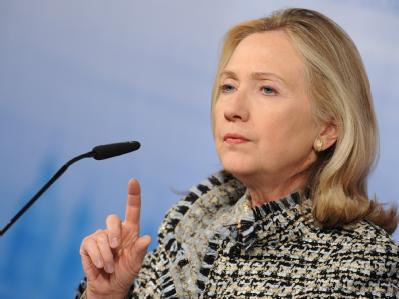 US-Außenministerin Hillary Clinton fürchtet eine Eskalation der Gewalt in Syrien, wenn Präsident Baschar al-Assad weiter an der Macht bleibt. Foto: Andreas Gebert Clinton