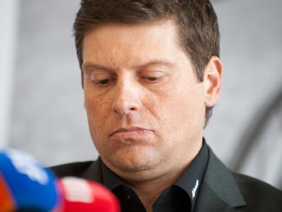 Der ehemalige Radprofi Jan Ullrich am Mittwoch auf der Pressekonferenz eines Sponsors in Bielefeld. Foto: Bernd Thissen Jan Ullrich