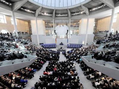 Blick in den Bundestag vor der Wahl des Bundespräsidenten durch die Bundesversammlung. Foto: Tim Brakemeier/ Archiv Bundesversammlung