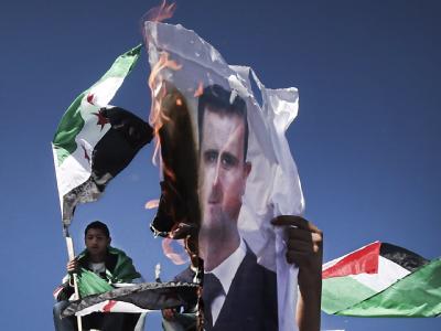 Anhaltender Protest gegen den Präsidenten Baschar al-Assad: Bei Zusammenstößen laut Aktivisten wieder mindestens 66 Menschen getötet. Foto: Ali Ali Assad