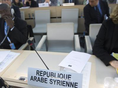 Das syrische Assad-Regime steht im UN-Menschenrechtsrat am Pranger. In einer scharfen Resolution soll das blutige Vorgehen gegen Zivilisten verurteilt werden. Foto: Salvatore di Nolfi UN-Menschenrechtsrat