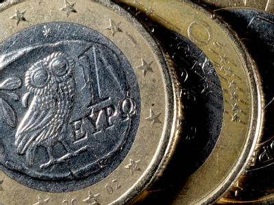 Griechische Euromünzen: Seit Monaten beherrscht die desaströse Finanzlage Athens die Schlagzeilen. Foto: Federico Gambarini Euromünzen
