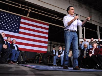 Favorit Mitt Romney zieht in der Kandidaten-Kür der US-Republikaner weiter davon. Foto: Michael Reynolds Mitt Romney