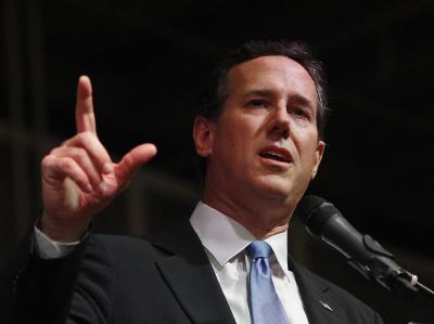 Rick Santorum bleibt seinem Mitbewerber Mitt Romney auf den Fersen. Foto: David Maxwell Rick Santorum
