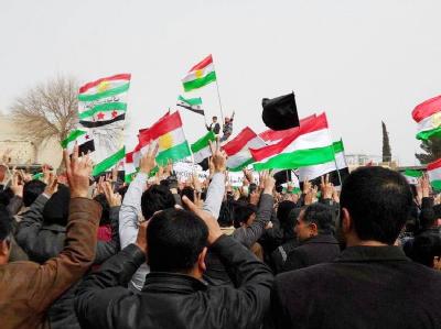 Demonstranten in Syrien Foto: Local Coordination Committes (LCC) Demonstranten
