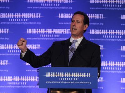 Zuletzt war Romney der klare Sieger in Illinois, jetzt räumt Santorum in Louisiana ab. Foto: Jeffrey Phelps Rick Santorum