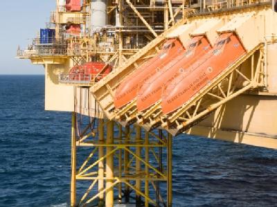 Undatierte Aufnahme der Elgin-Gasplattform in der Nordsee. Foto: Total Gasplattform