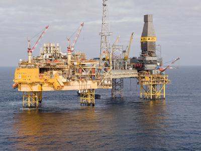 Undatierte Aufnahme der Elgin-Gasplattform des französischen Energiekonzerns Total in der Nordsee. Foto: Total E&P UK Plattform