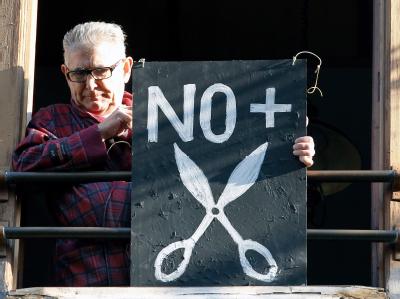 Die spanische Regierung will trotz des Generalstreiks «keinen Deut» von ihrer Sparpolitik abweichen. Foto: Juan Carlos Cardenas «NO»