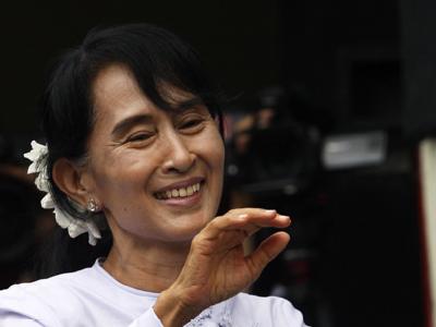 Nach Jahrzehnten der Unterdrückung zieht die NLD von Aung San Suu Kyi in das birmanische Parlament ein. Foto: Thet Htoo Aung San Suu Ky