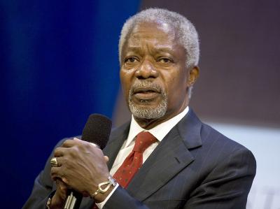 Kofi Annan, Sondergesandter der Vereinten Nationen für den Syrienkonflikt, muss um seinen Friedensplan bangen. Foto Ramin Talaie Kofi Annan