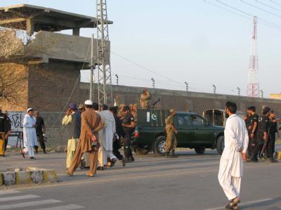 Bei dem Angriff auf das Hauptgefängnis in Bannu wurden mehrere hundert Häftlinge befreit. Foto: Rana Zahid Gefängnis