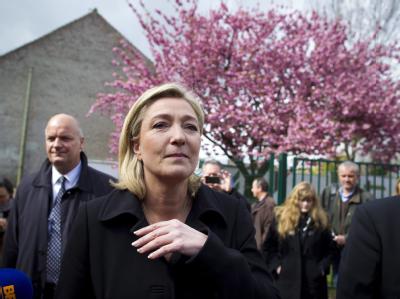 Die rechtsextreme Front-National-Chefin Marine Le Pen war mit knapp 20 Prozent überraschend erfolgreich. Foto: Ian Langsdon Le Pen