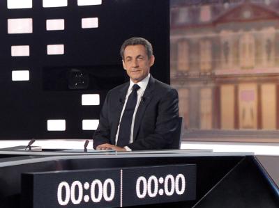 Das große TV-Duell galt für Präsident Sarkozy als letzte Chance. Foto: Patrick Kovarik TV-Debatte
