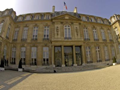 Wer wird hier einziehen? Der Elysee-Palast in Paris, Amtssitz des französischen Präsidenten. Foto: Horacio Villalobos Elysee-Palast
