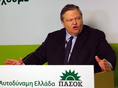 Einer der Wahlverlierer: Chef der Sozialisten, Evangelos Venizelos. Foto: Alexandros Beltes Venizelos