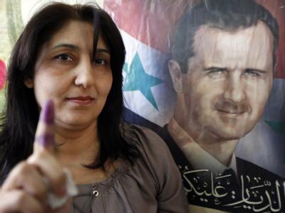 Das Informationsministerium nannte den Wahltag in Syrien einen «außergewöhnlichen Tag». Foto: Nabil Mounzer Wahl in Syrien